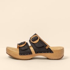 Dřevěné pantofle#N5835 PLEASANT BLACK / SHOKUNIN Dřevěné pantofle#N5835 PLEASANT BLACK / SHOKUNIN