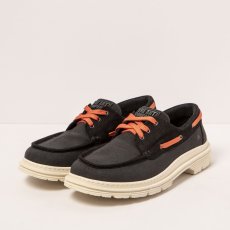Designové polobotky#1901 NOBUCK-CANVAS BLACK/ BIRMINGHAM