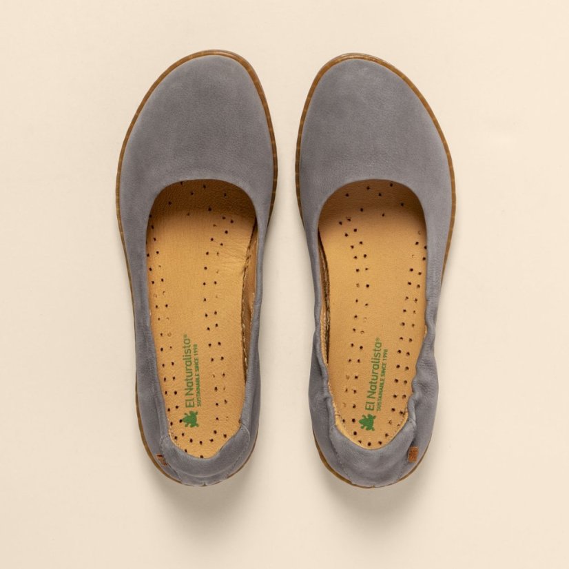 Baleríny CORAL#N5300 NOBUCK LAVADO DENIM/ CORAL