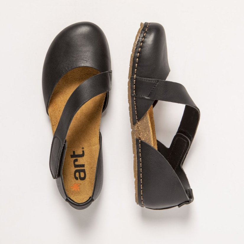Dámské sandály#0384 NAPPA BLACK/ CRETA
