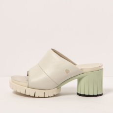 Pantofle na podpatku#1920 NAPPA CREAM/ MALIBU