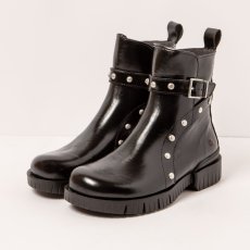 Kotníčkové boty#1837S NAPPA SHINNY BLACK/OXFORD
