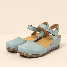 Sandály na klínku#N5850 SOFT NAPPA BLUE / PICUAL