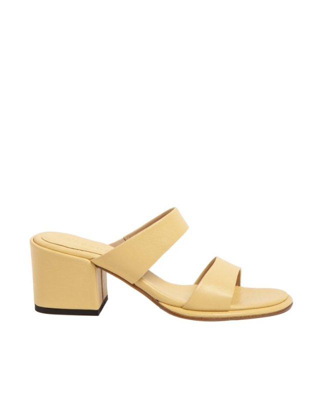 Luxusní pantofle s podpatkem#S3174 NAPPA SUN LIGHT/ FABER