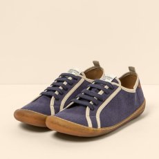 Dámské veganské sneakery#N5738T RECYCLED COTTON INDIGO/PAWIKAN