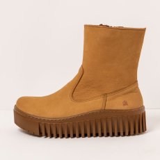 Kotníková obuv na platformě#1531 NOBUCK KARAMEL/BRIGHTON