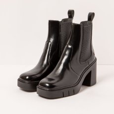 Chelsea boty na podpatku#1983 NAPPA SHINNY BLACK/BERNA Chelsea boty na podpatku#1983 NAPPA SHINNY BLACK/BERNA