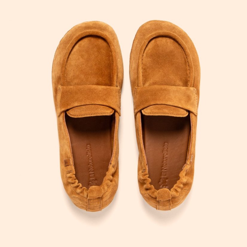 Barefoot mokasíny sandály ESSENCE#N5822S SILK SUEDE TOFFEE/ ESSENCE
