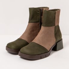 Kotníkové boty na podpadku#1285 MULTI KAKI-TAUPE / VARSOVIA Kotníkové boty na podpadku#1285 MULTI KAKI-TAUPE / VARSOVIA