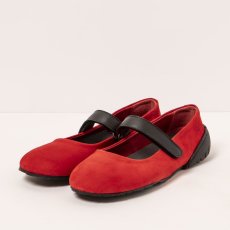 Baleríny Mary Jane#1741 MULTI LEATHER RED-BLACK/ NANTES