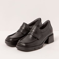 Dámské mokasíny na podpatku VARSOVIA#1283 NAPPA BLACK / VARSOVIA Dámské mokasíny na podpatku VARSOVIA#1283 NAPPA BLACK / VARSOVIA