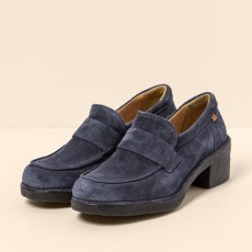 Mokasíny na podpatku#N5667 SILK SUEDE OCEAN / TICINO Mokasíny na podpatku#N5667 SILK SUEDE OCEAN / TICINO
