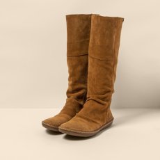 Vysoké kozačky#N5313 SILK SUEDE TOFFEE /CORAL
