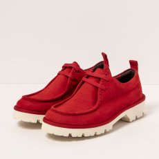 Kožené polobotky#1483 NOBUCK RED / DENVER