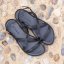 Dámské kožené sandály#N5694 SOFT NAPPA BLACK / TULIP