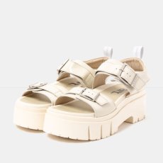 Dámské sandály na platformě LEEDS#2041 NAPPA SHINNY CREAM / LEEDS