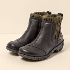 Dámské kotníkové boty#NE23 NATURAL GRAIN BLACK-BOSQUE/ YGGDRASIL