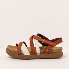 Dámské barevné sandály RHODES#1714 MULTI D.ORANGE-CREAM /RHODES