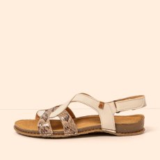 Elegantní dámské sandály PANGLAO#N5819 SNAKE CREAM-BEIG /PANGLAO