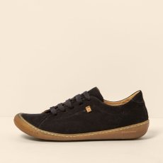 Dámské kožené sneakery PAWIKAN#N5770 NOBUCK LAVADO BLACK/PAWIKAN