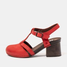 Dámské sandály na podpatku I WISH#1874 ROMA RED/ I WISH