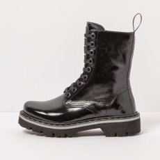 Kožené boty Glády#1167 NAPPA SHINNY BLACK / MARINA