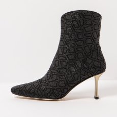 Designové dámské polokozačky#S3196 FANTASY DROPS BLACK/ VILANA Designové dámské polokozačky#S3196 FANTASY DROPS BLACK/ VILANA