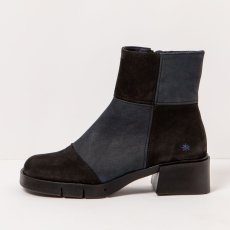 Kotníkové boty na podpadku#1285 MULTI BLACK-NAVY / VARSOVIA Kotníkové boty na podpadku#1285 MULTI BLACK-NAVY / VARSOVIA