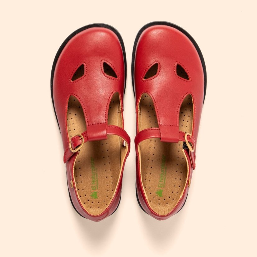 Dámské Mary Jane ARENISCA#N5873 SOFT NAPPA ROSSO/ ARENISCA