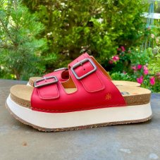 Dámske pantofle MYKONOS#1265 GRASS RED