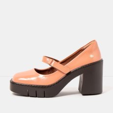 Dámské Mary Jane BERNA#1977 NAPPA SHINNY FLAMINGO/BERNA