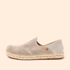 Semišové espadrilky#N677 SILK SUEDE-COTTON TAUPE / CAMPOS Semišové espadrilky#N677 SILK SUEDE-COTTON TAUPE / CAMPOS