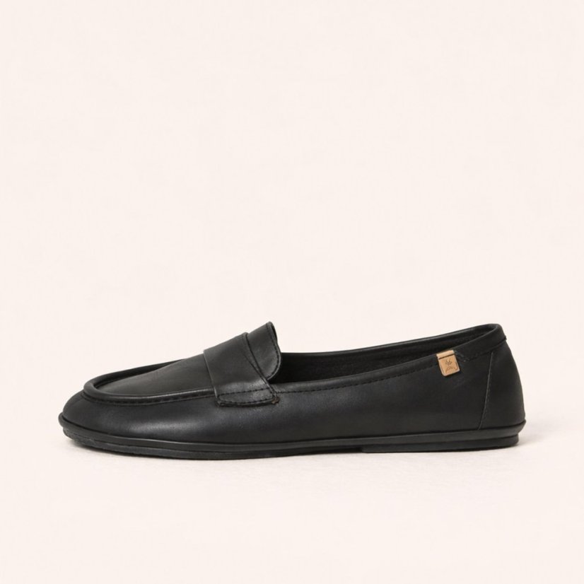 Barefoot mokasíny ESSENCE#N5822 SOFT NAPPA BLACK/ ESSENCE