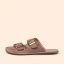 Barefoot pantofle BARE#N5682 NOBUCK LAVADO MALVA/ BARE SANDALS
