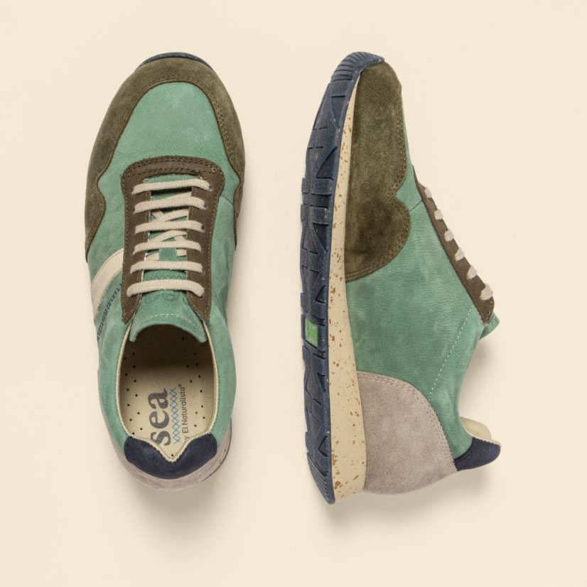 Klasické tenisky Sea Project#NSP02 MULTI LEATHER MULTI JADE/ SEA PROJECT