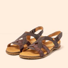Elegantní dámské sandály PANGLAO#N5819 SNAKE TESTA-CHOCOLATE /PANGLAO