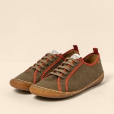 Dámské veganské sneakery#N5738T RECYCLED COTTON FOLIAGE/PAWIKAN