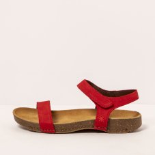 Dámské sandály I BREATHE#1119 NOBUCK RED/ I BREATHE