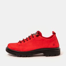 Unisex šněrovací polobotky BIRMINGHAM#1897 NOBUCK RED/ BIRMINGHAM