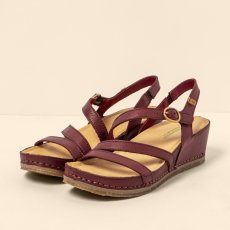 Dámské sandály na podpatku#N5855 SOFT NAPPA BURDEOS / PICUAL