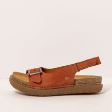 Sandály#1719 NOBUCK DARK ORANGE /RHODES