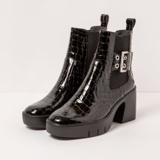Kotníčkové boty s podpadkem#1658 HORASAN BLACK/SOFIA Kotníčkové boty s podpadkem#1658 HORASAN BLACK/SOFIA