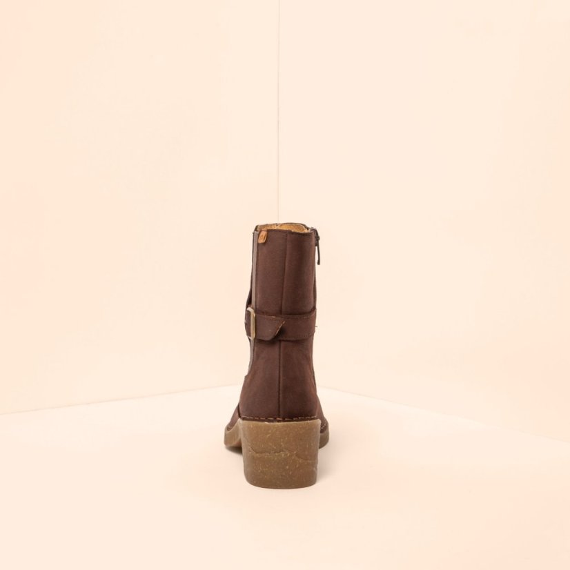 Polokozačky na podpatku#N5669 PLEASANT BROWN / TICINO