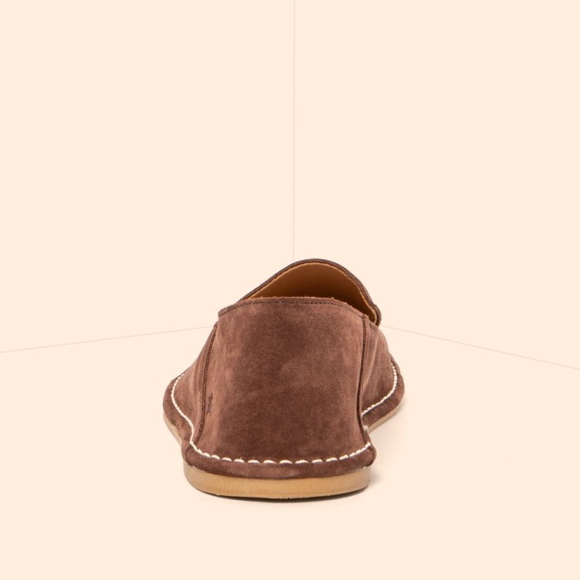 Barefoot mokasíny CRISOL#N5976 SILK SUEDE CHOCOLATE/ CRISOL
