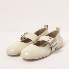 Baleríny Mary Jane#1742 NAPPA SHINNY CREAM/ NANTES