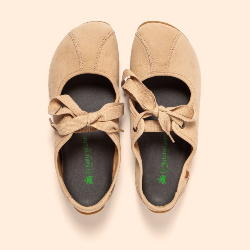 Barefoot baleríny ONDINA#N5936 NOBUCK CREAM/ONDINA