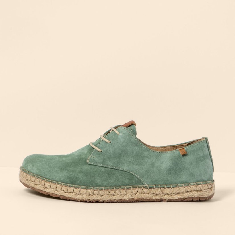 Espadrilky CAMPOS#N678 SILK SUEDE JADE