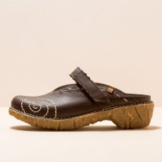 Dámské pantofle dřeváky#NG96 NATURAL GRAIN BROWN / YGGDRASIL