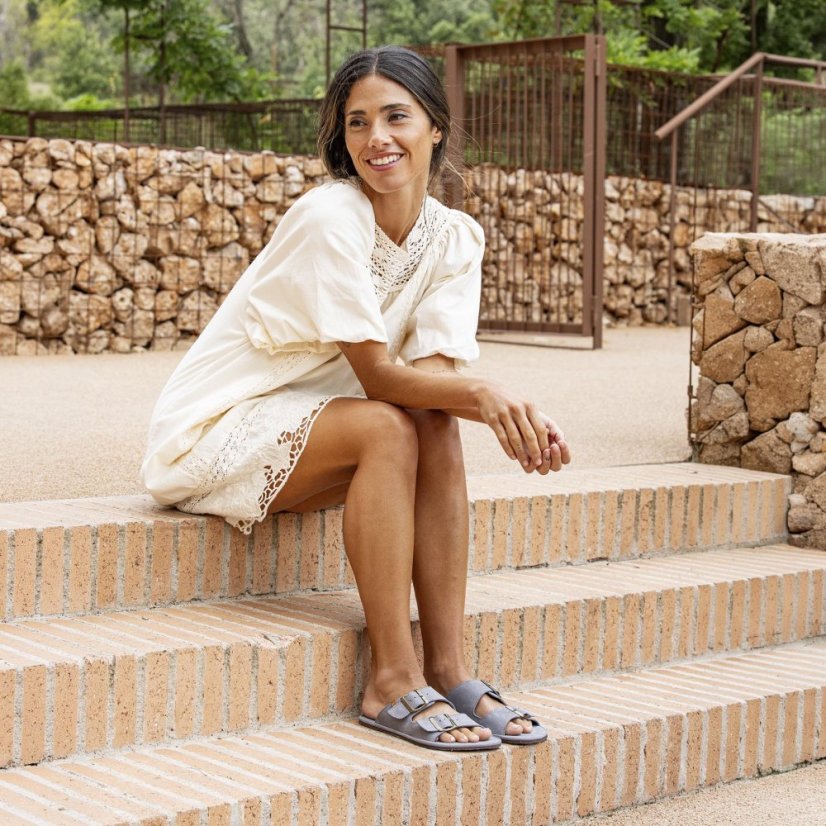 Barefoot pantofle BARE#N5682 NOBUCK LAVADO BLACK/ BARE SANDALS