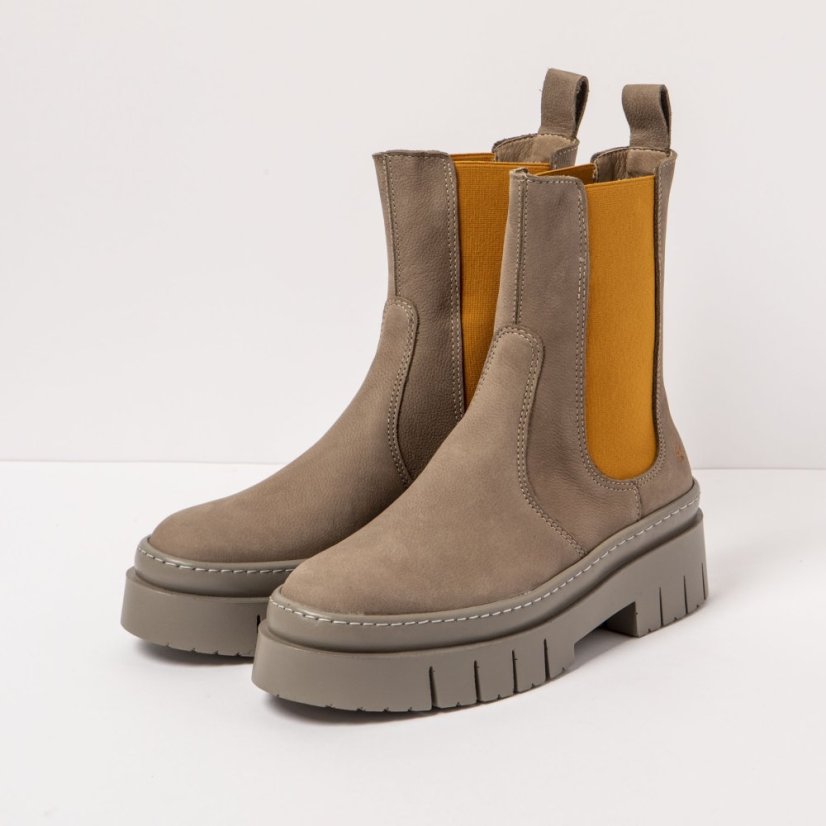 Chelsea boty#1954 NOBUCK TAUPE-SKIMO/AMBERES